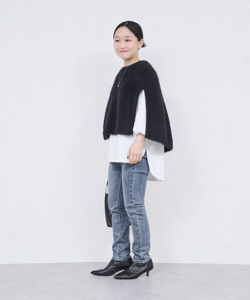 BEARDSLEY（ビアズリー）の「ファーニットポンチョ（ニット/セーター