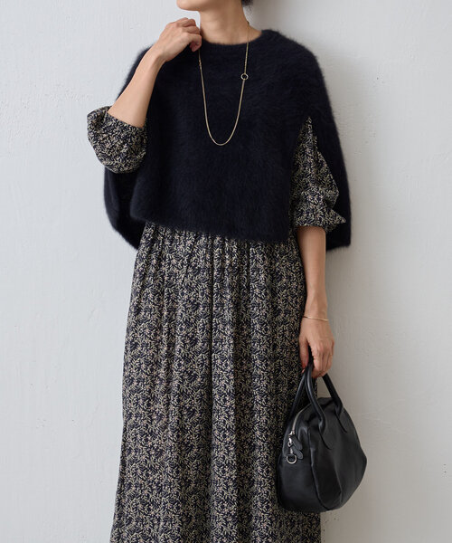 BEARDSLEY（ビアズリー）の「ファーニットポンチョ（ニット/セーター