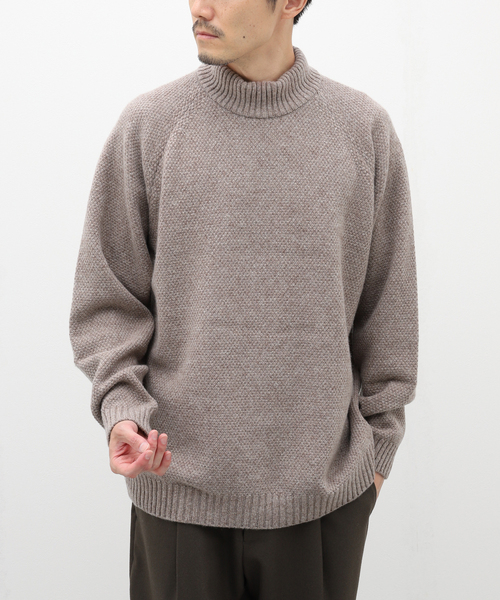 ATON（エイトン）の「【ATON / エイトン】WOOL KANOKO MOCKNECK