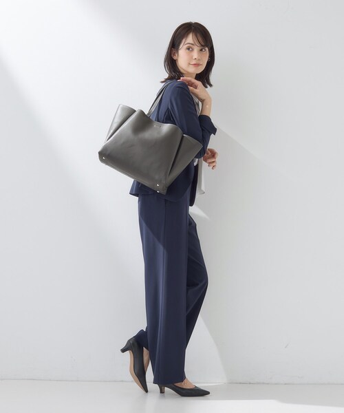 A4収納可能／合皮】キャリアタックバッグ（トートバッグ）｜INDIVI