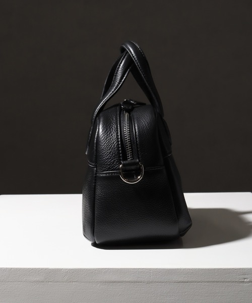 welise×ADAMPATEK】リアルレザー 2wayショルダーミニボストンバッグ