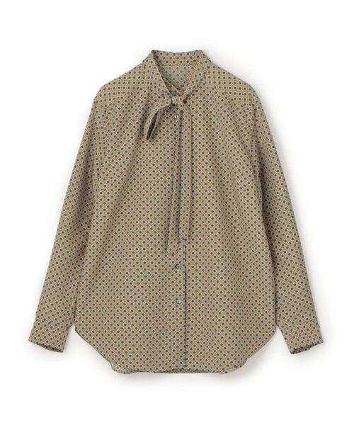 コモンフラワープリント ボウタイブラウス（シャツ/ブラウス