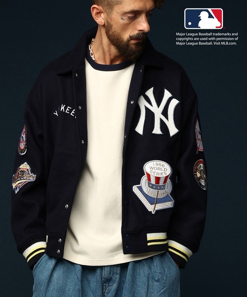 SKOOKUM（スクーカム）の「MLB COOPERSTOWN NY ワッペンスタジャン