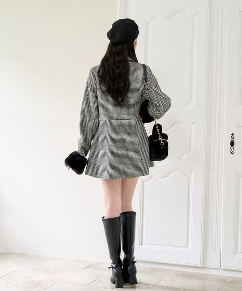 2wayリボンミドルコート/SMサイズあり（ステンカラーコート）｜one