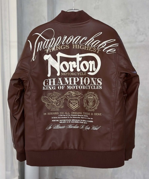 Norton 】MAXデザインナPUジャケット（スタジャン）｜Norton（ノートン