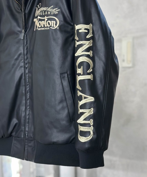 Norton 】MAXデザインナPUジャケット（スタジャン）｜Norton（ノートン