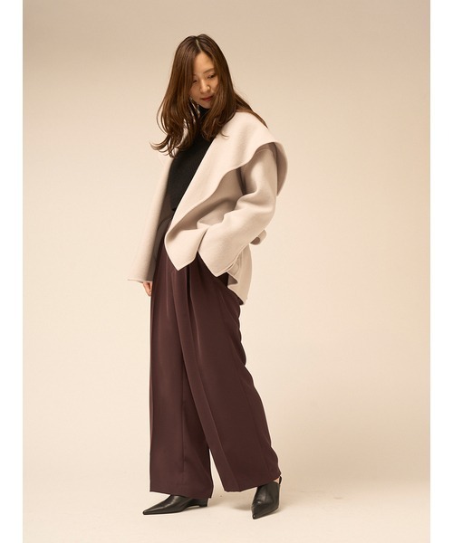 FRAY I.D（フレイアイディー）の「ショールカラーショートリバーコート