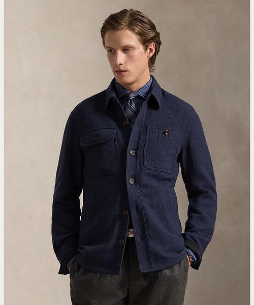 ウールブレンド ヘリンボーン ジャケット（カバーオール）｜POLO RALPH