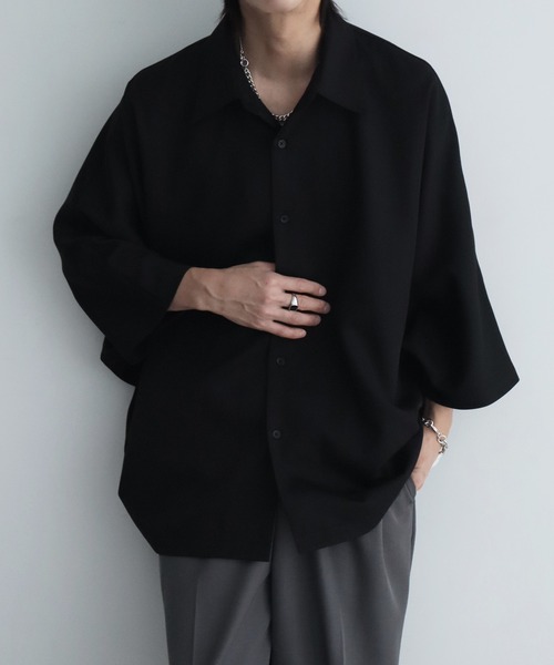 welise/ウェライズ】リッチドレープスムース オーバーサイズ ハーフ