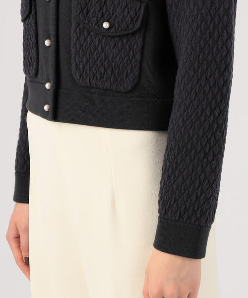 BALLSEY（ボールジィ）の「ウールコットンパールコンビ クルーネック