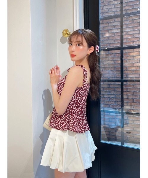 Cherry Pattern Strap Top（キャミソール）｜Her lip to（ハーリップ