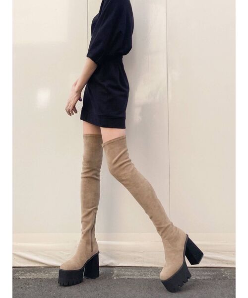 EMODA（エモダ）の「タンクバルキーロングブーツ（ブーツ）」 - WEAR