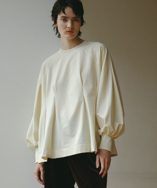 MANOF（マノフ）の「WAIST TUCK VOLUME SLEEVE SWEAT（スウェット