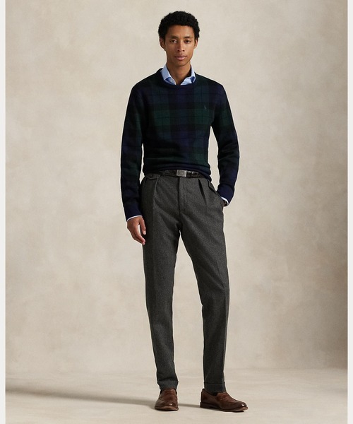 プラッド ウォッシャブル ウール セーター（ニット/セーター）｜POLO