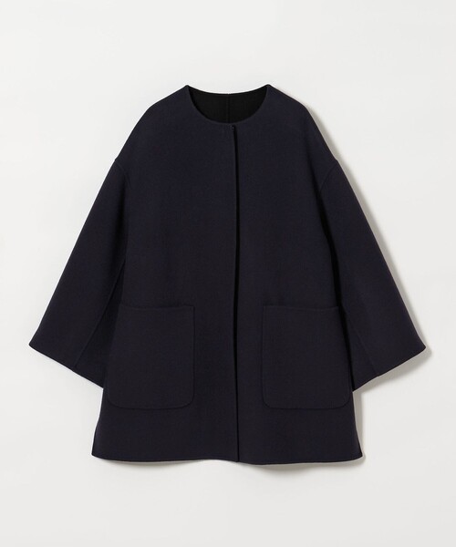 バイカラー リバー ミドルコート（ノーカラーコート）｜UNITED ARROWS