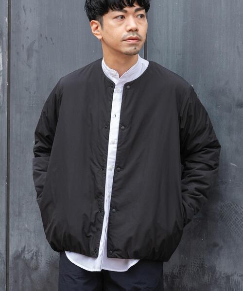 セール】『XLサイズあり』NOUVELLE中綿ノーカラーブルゾン（ブルゾン