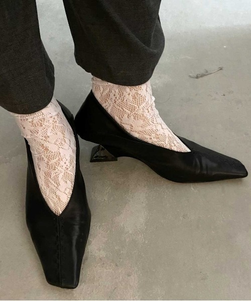 CONSTRUCTIVE HEEL BABOUCHE（パンプス）｜Ameri（アメリ）の