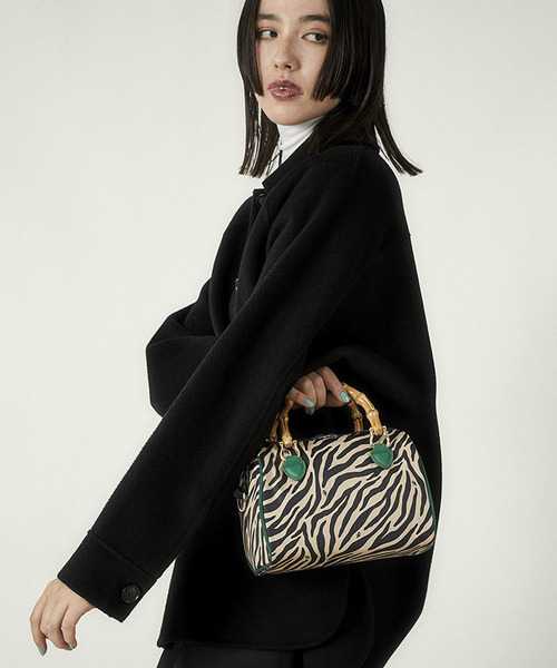 LeSportsac（レスポートサック）の「SMALL BAMBOO BOSTON クリーム