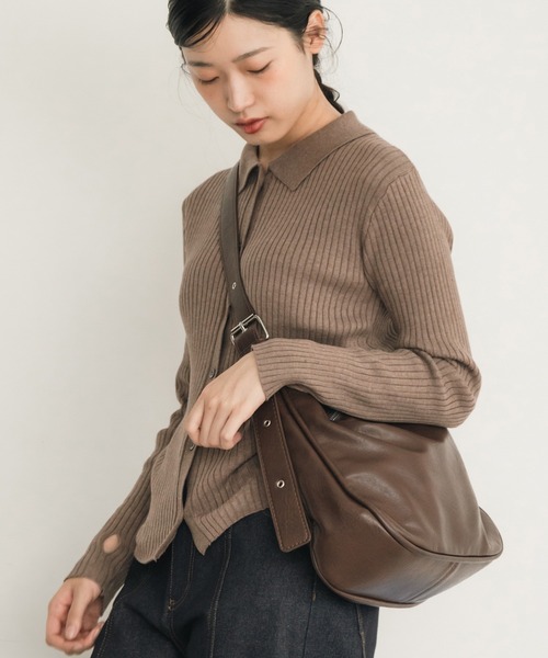 2WAY/A4サイズ対応】ダブルベルトショルダーバッグ / 大容量