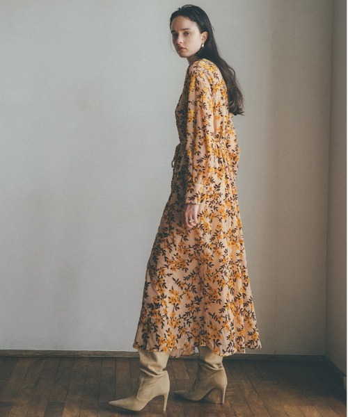 CLANE（クラネ）の「【CLANE(クラネ)】フラワーオパールバルーンワンピ