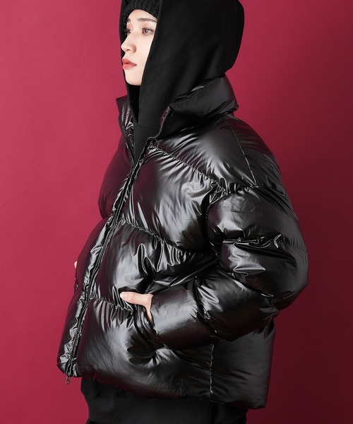 セール】a.p.o.v. シャイニーキルティングオーバーサイズ中綿