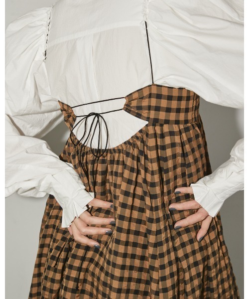TODAYFUL（トゥデイフル）の「ギンガムチェックキャミソールドレス
