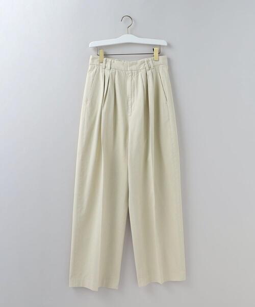 6（ロク）の「＜6(ROKU)＞COTTON RAYON BIG PANTS/パンツ（チノパンツ