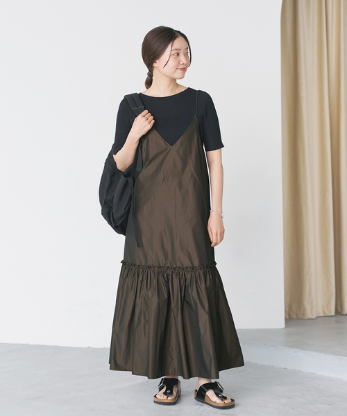 IENA（イエナ）の「《追加2》タフタキャミワンピース（ワンピース