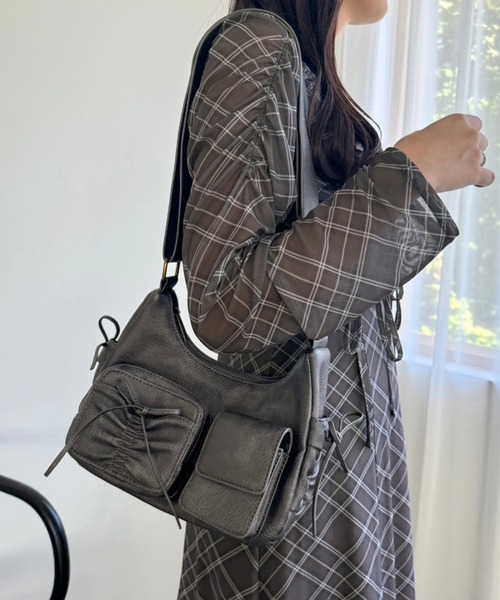 セール】ドロストポケットショルダーバッグ（ショルダーバッグ）｜one