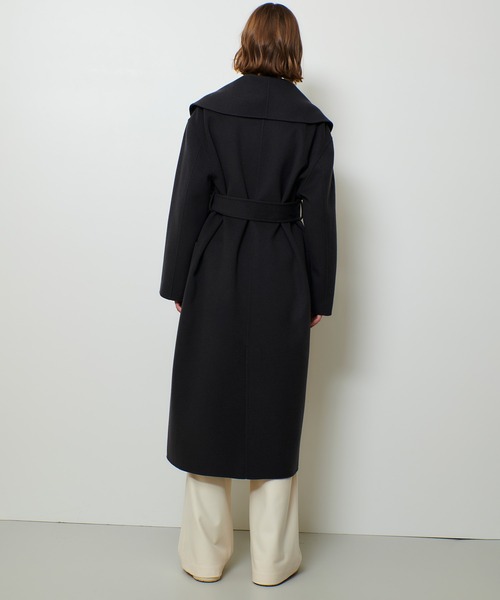 セール】カシミヤ混リバーショールコート（ステンカラーコート