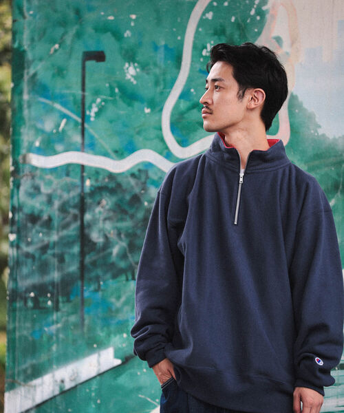 Champion（チャンピオン）の「Champion × BEAMS / 別注 Halfzip Sweat