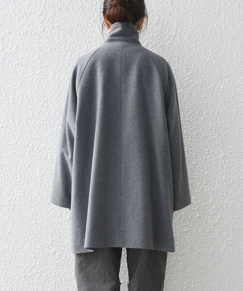 セール】SHIPS any: スタンド & ダブル カラー コート 24FW（その他