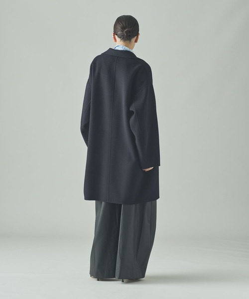 出品明日まで】カレンソロジー ウールカシミヤビーバーコート ネイビー