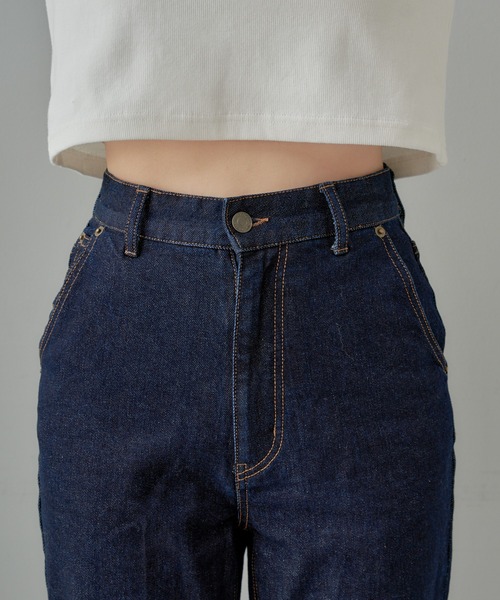 Chico（チコ）の「【2サイズ展開】タイトフレアデニムパンツ（デニム