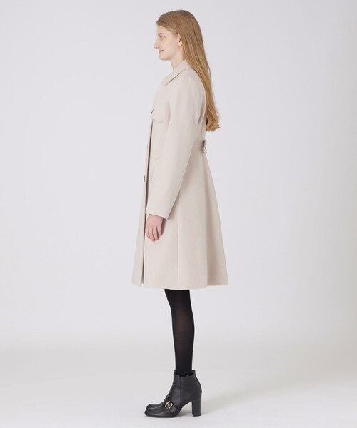 ブルーレーベル ウールコート ベージュ ブルーレーベルクレスト