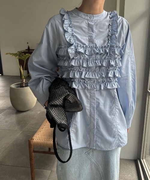 WILLFULLY（ウィルフリー）の「frill bustier layered like SH（シャツ