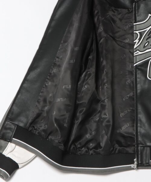 セール】【FUBU】 Faux Leather Game Jacket/フブ/フェイクレザー