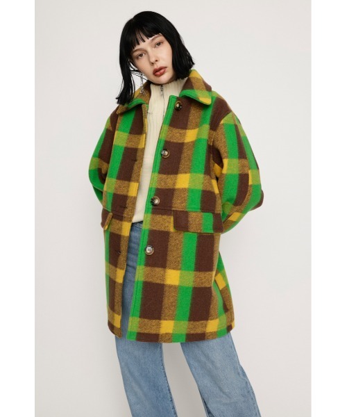 セール】WOOL BLEND OVER MIDI COAT ウールブレンド オーバー ミディ