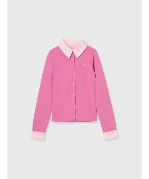 EIMY ISTOIRE（エイミーイストワール）の「EIMYロゴバイカラーニット