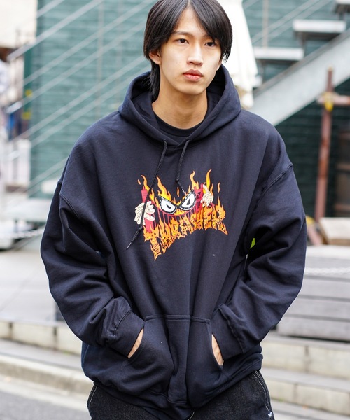 セール】SUCKA FREE by NECKFACE HOODED SWEAT PARKA/スラッシャープル