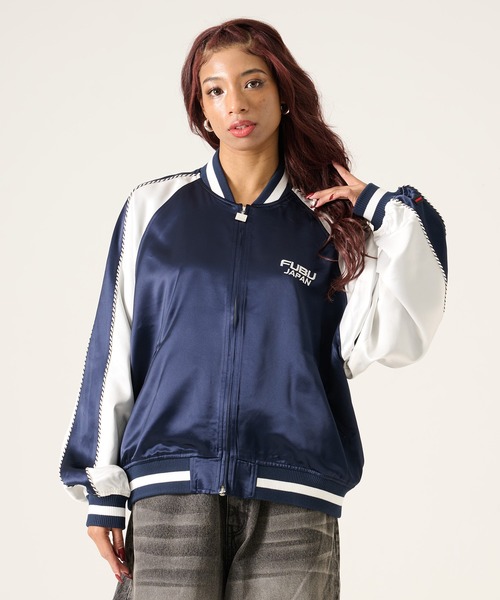 FUBU フブ ブランド Embroidered Souvenir Jacket / 刺繍スカジャン 龍