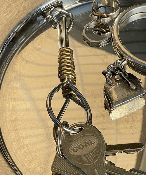 セール】無骨に小物を彩る。首縄モチーフ キーリング/キーホルダー