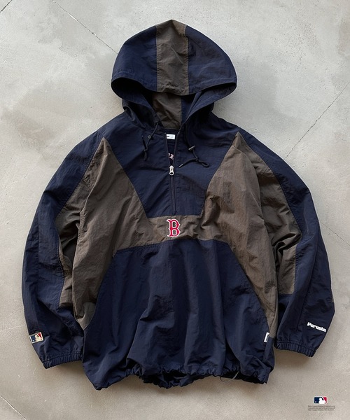 セール】Perushu × MLB ナイロンアノラックプルオーバー（ナイロン