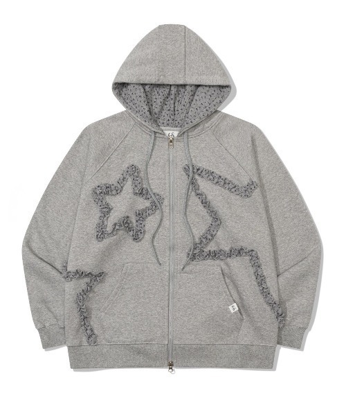 Uglyshadow】FLOWER STAR HOODED ZIPUP / 【アグリーシャドウ