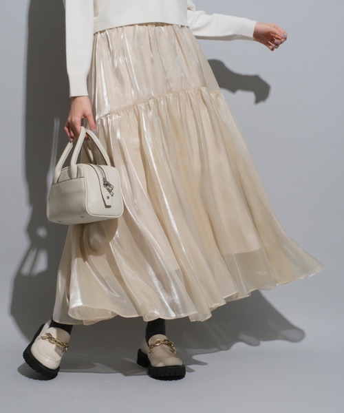Mystrada（マイストラーダ）の「オーガンティアードスカート（スカート