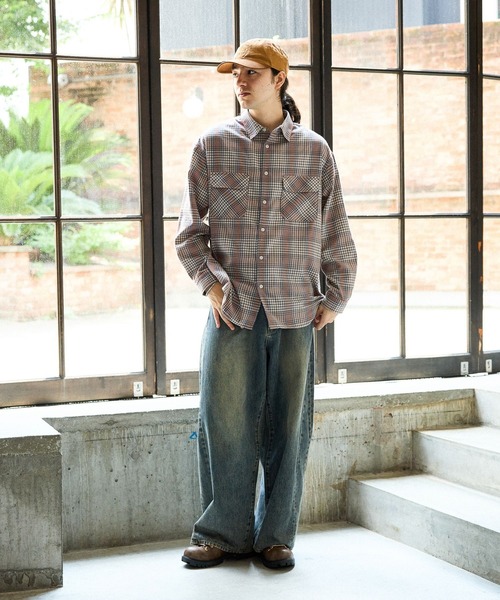 セール】チェックネルシャツ（シャツ/ブラウス）｜niko and