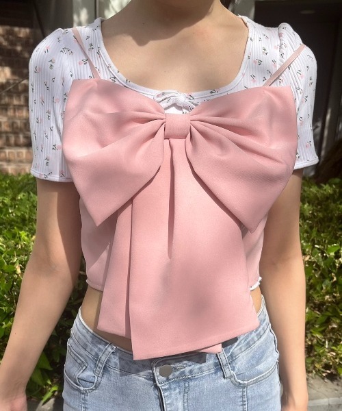 MORE self LOVE（モアセルフラブ）の「ビッグリボンキャミソール