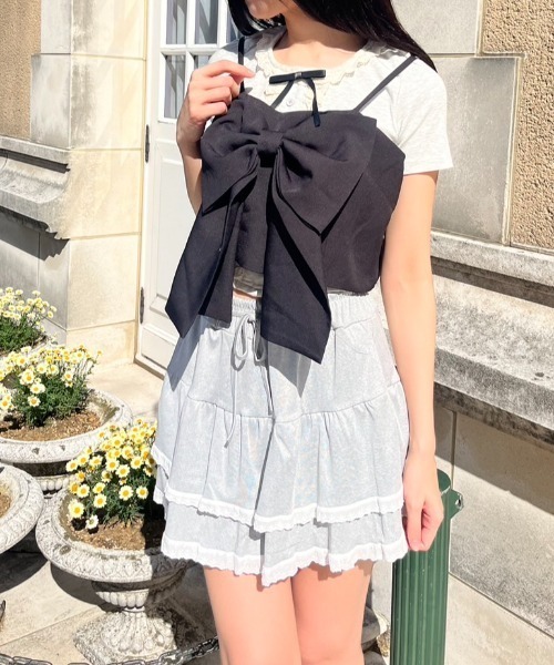 MORE self LOVE（モアセルフラブ）の「ビッグリボンキャミソール