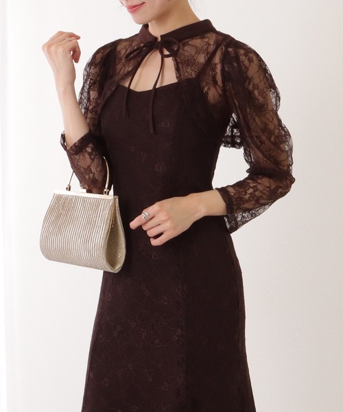セール】3WAY レース ボレロ付き キャミソール ワンピース（ドレス