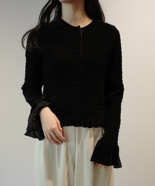 CLANE（クラネ）の「CLANE SHIRRING DESIGN BLOUSE（シャツ/ブラウス